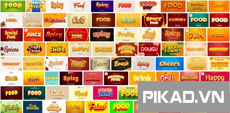 food-text-effect