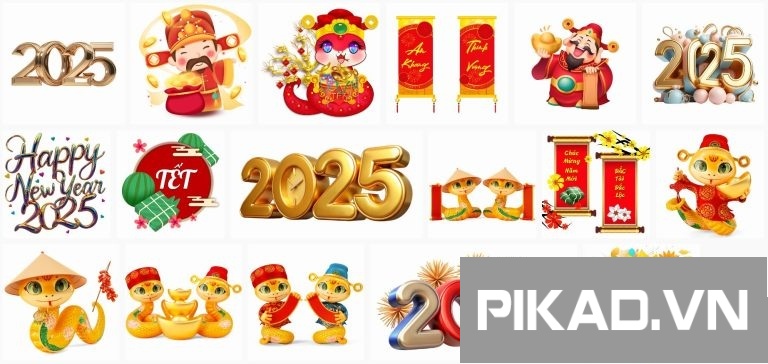 20+ Tài nguyên thiết kế tết 2025
