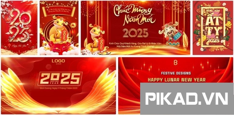 6+ Background Tết 2025