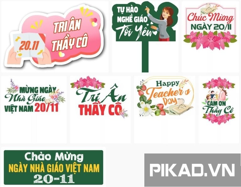 8+ Hashtag cầm tay 20-11
