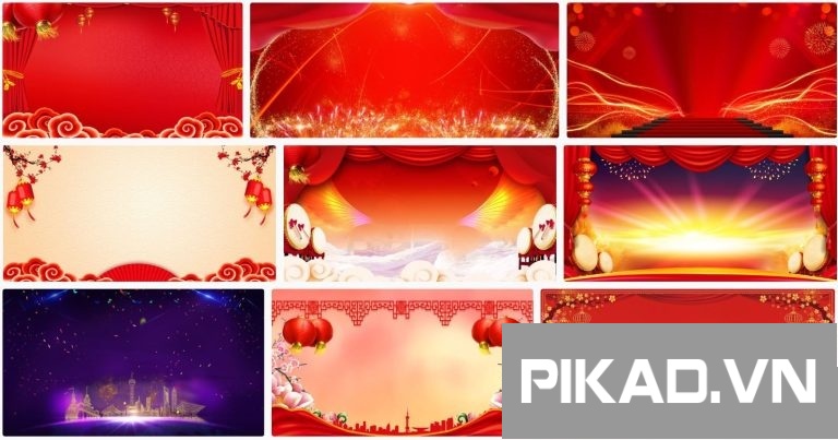 9+ Background thiết kế backdrop phông nền ngày Tết