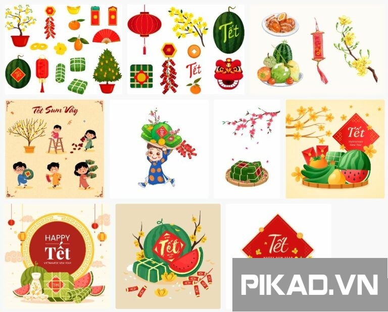11+ File nguyên liệu thiết kế Tết 2025