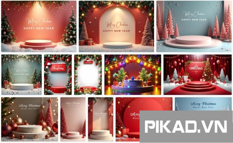 12+ Poster sản phẩm mùa Noel