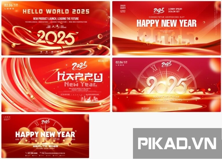 5+ Backdrop Tết 2025