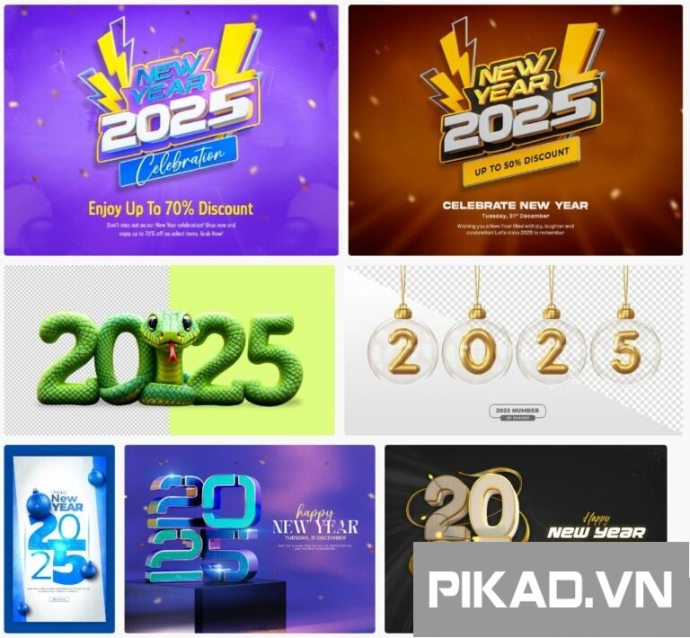 7+ Bộ số 2025 đẹp