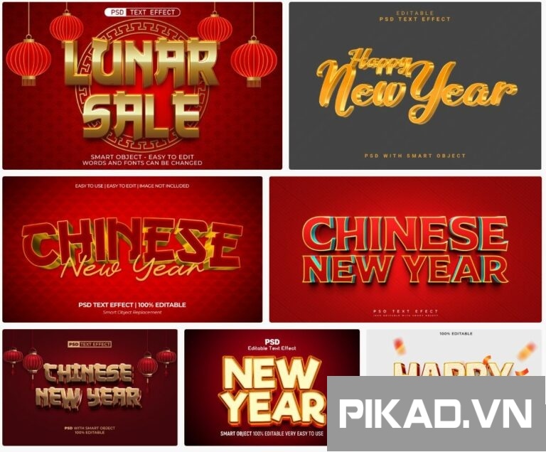 7+ Text Effect Tết 2025