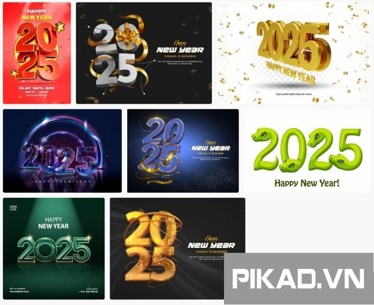 8+ Bộ số 2025 - Photoshop