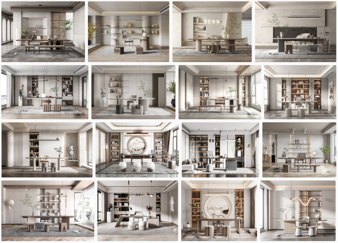 17+ Phòng Làm Việc Sketchup