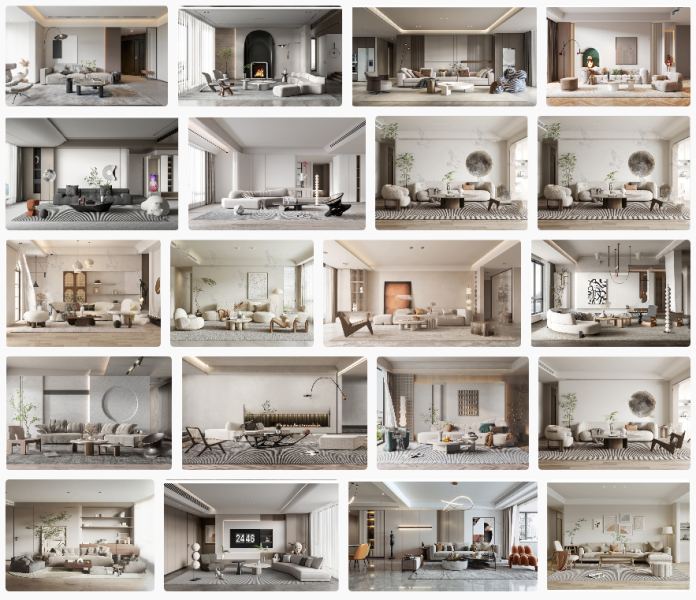 20+ Phòng Khách Sketchup Đẹp
