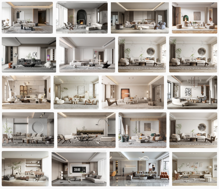 20+ Phòng Khách Sketchup Đẹp