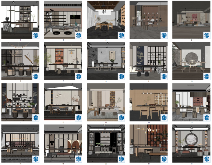 21+ Phòng Làm Việc Sketchup