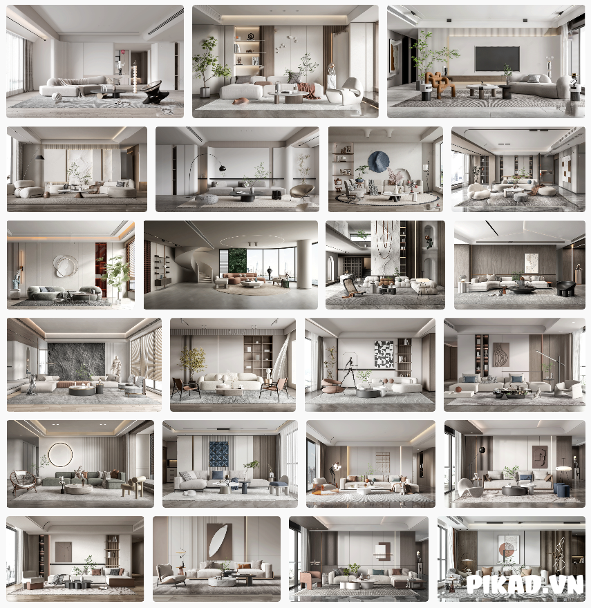 24+ Phòng Khách Sketchup