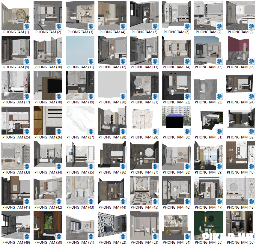 57+ Phòng Tắm – Sketchup Đẹp