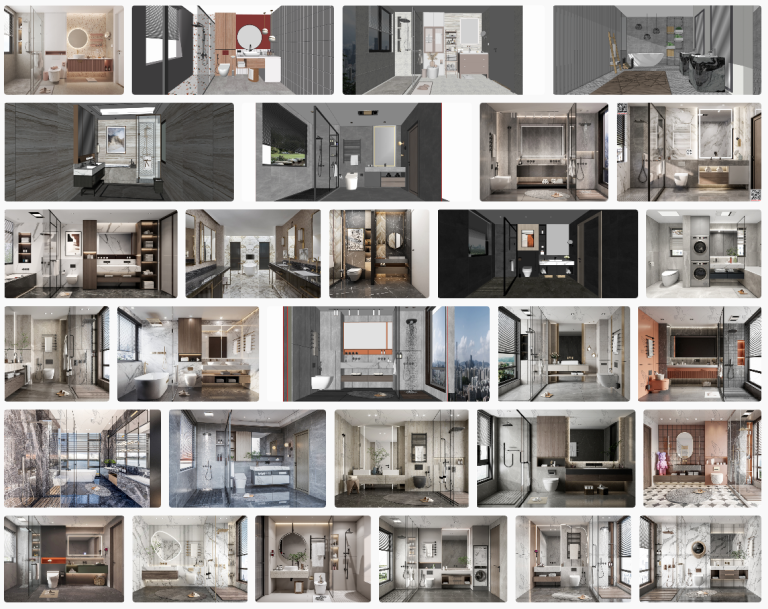 86+ Phòng Tắm - Sketchup Đẹp